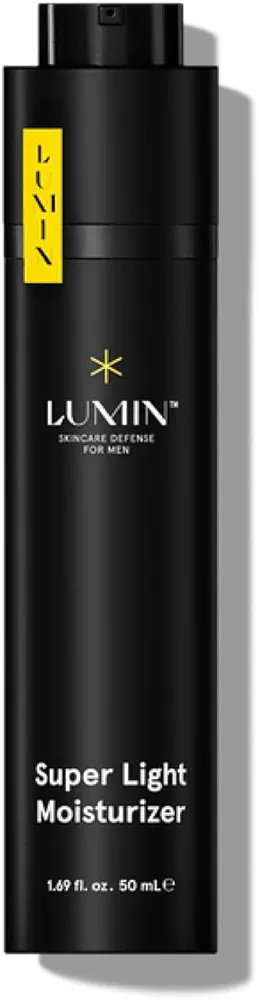 Lumin - Super Light Moisturizer Men - Skin Care for Men, Ideal for Control Oily Skin, Reduce Appearance of Fine Lines, Boost Hydration With Hyaluronic Acid, Daily Use, 50ml