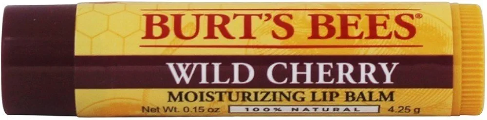 Burts Lip Balm Wild Cherr Size .15z Burts Lip Balm Wild Cherry .15z (Pack of 4)