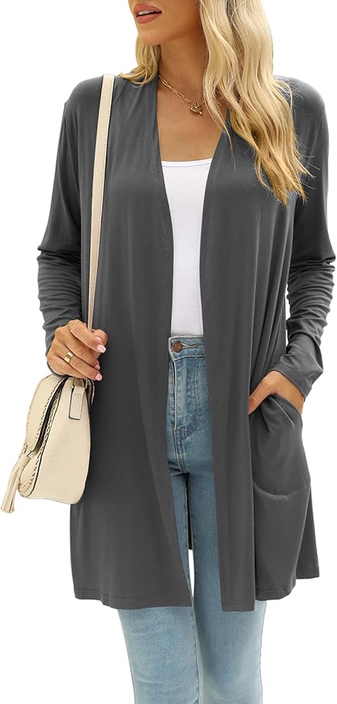 Women Cardigan Sweaters Loose Casual Long Sleeve Fall Duster Cardigans