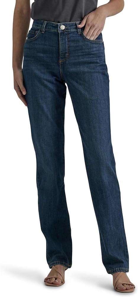 Lee Women’s Instantly Slims Classic Relaxed Fit Monroe Straight Leg Jean