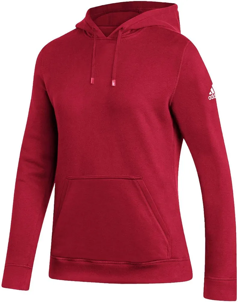 adidas Women's New Fleece Hoodie Red S Medium