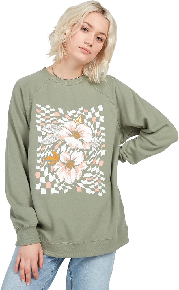 Volcom Women's Stone Magic Boyfriend Sweatshirt