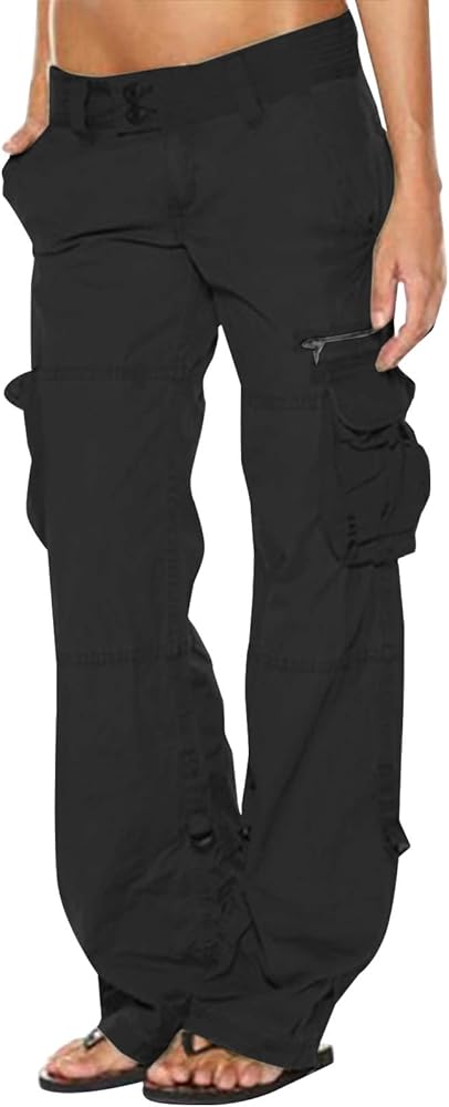 Cargo Pants Women Baggy Hiking Pants for Women Summer/Fall High Waisted Y2k Pants 2024 Trendy Wide Straight Leg