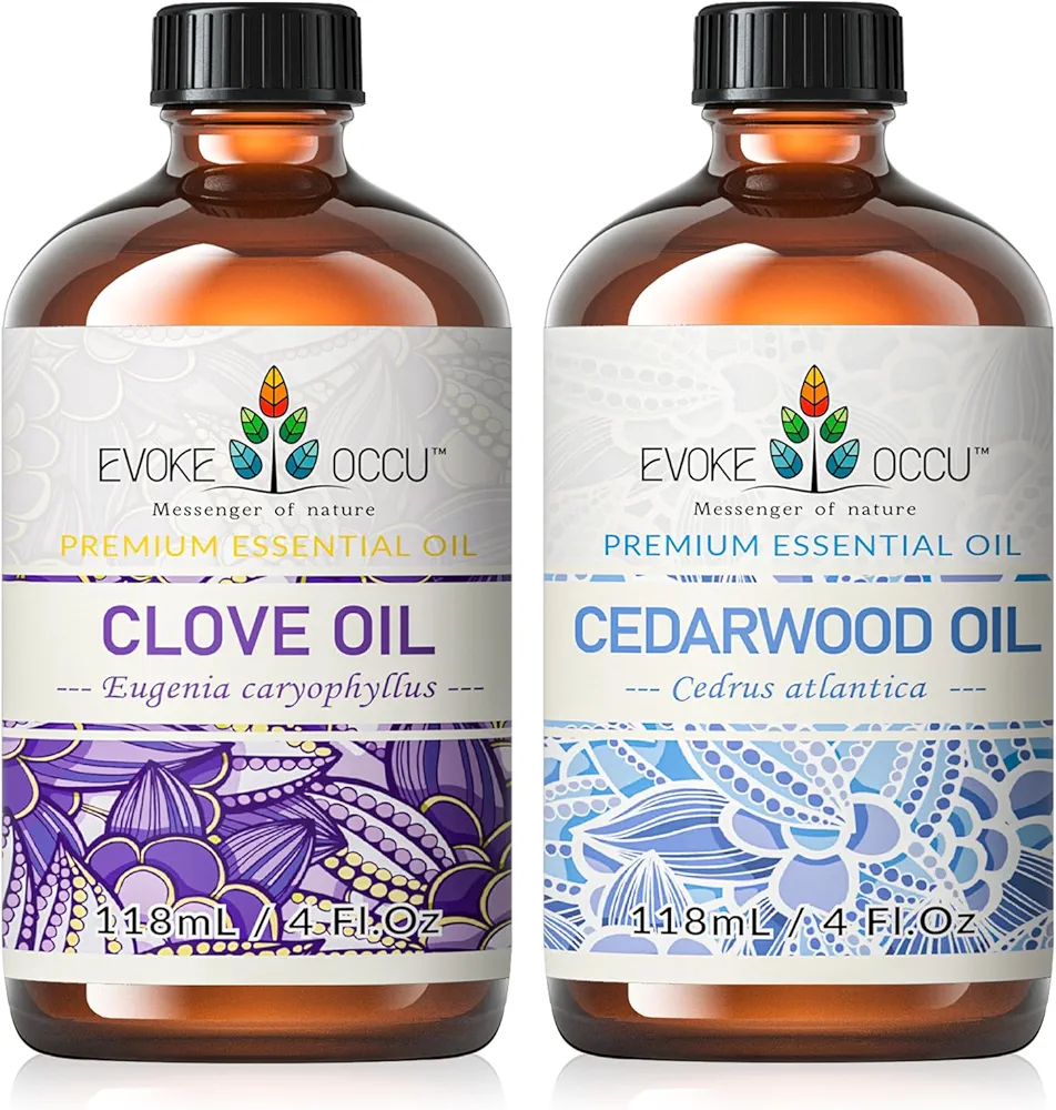 EVOKE OCCU Clove Essential Oil and Cedarwood Essential Oil - 4 Fl Oz