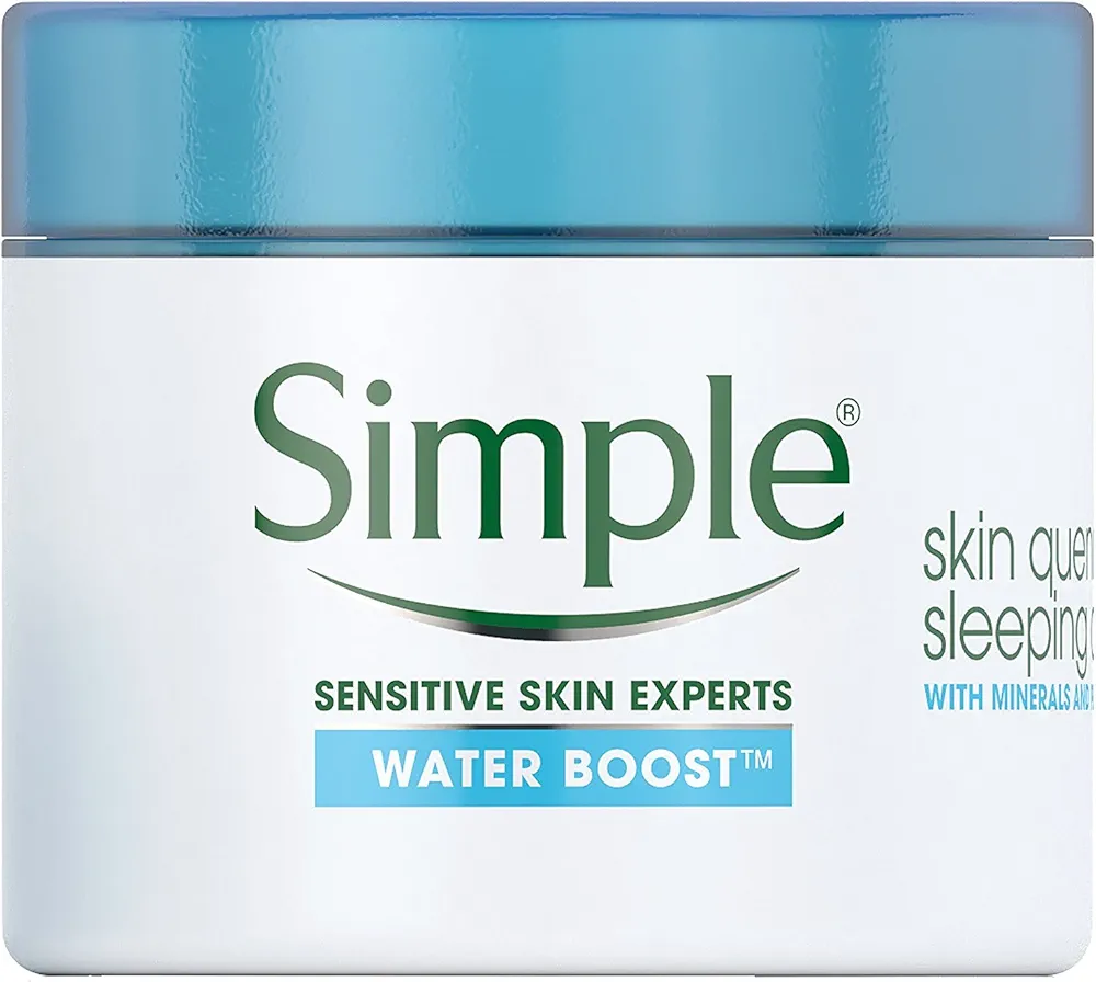 Simple Water Boost Skin Quench, Sleeping Cream, 1.7 Fl Oz (Pack of 1)