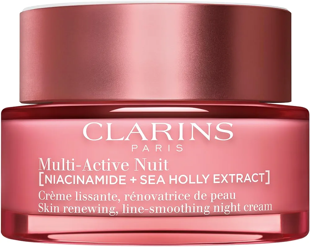 Clarins NEW Multi-Active Renewing Night Moisturizer with Niacinamide | Smooth Fine Lines | Visibly Tighten Pores | Even Tone and Texture | Boost Glow | Strengthen Moisture Barrier | All Skin Types