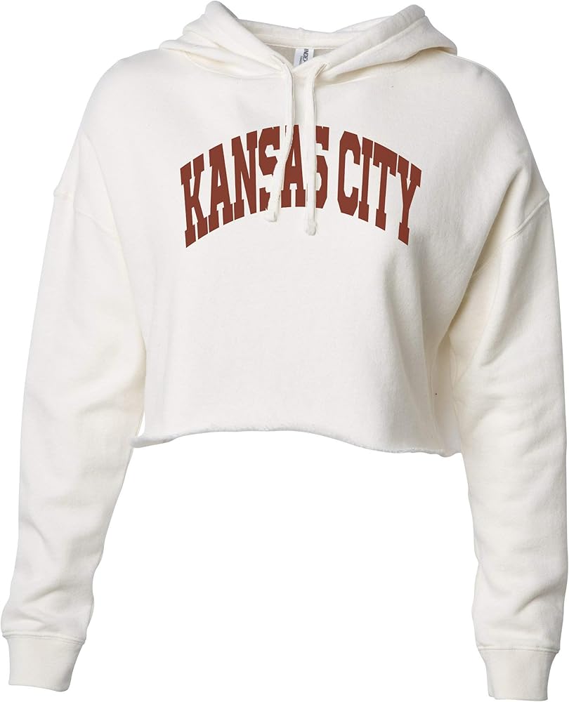 KC Proud Hometown Fashion Crop Top Hoodie "Kansas City" Royaltee Collection