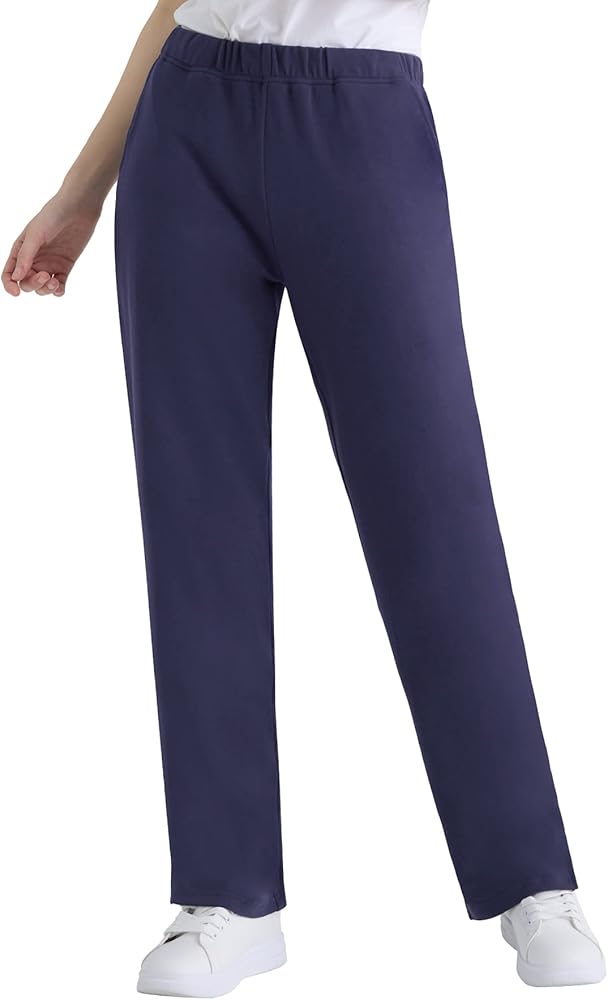 Weintee Women's Petite Knit Pants with Pockets