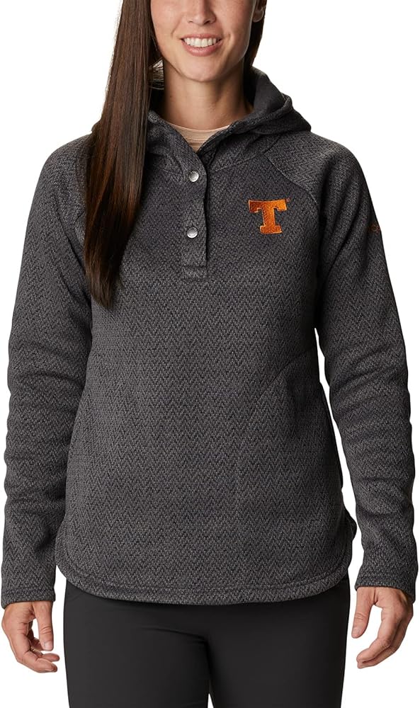 Columbia Women's Collegiate Darling Days Pullover Hoodie, Tex - Shark, X-Small