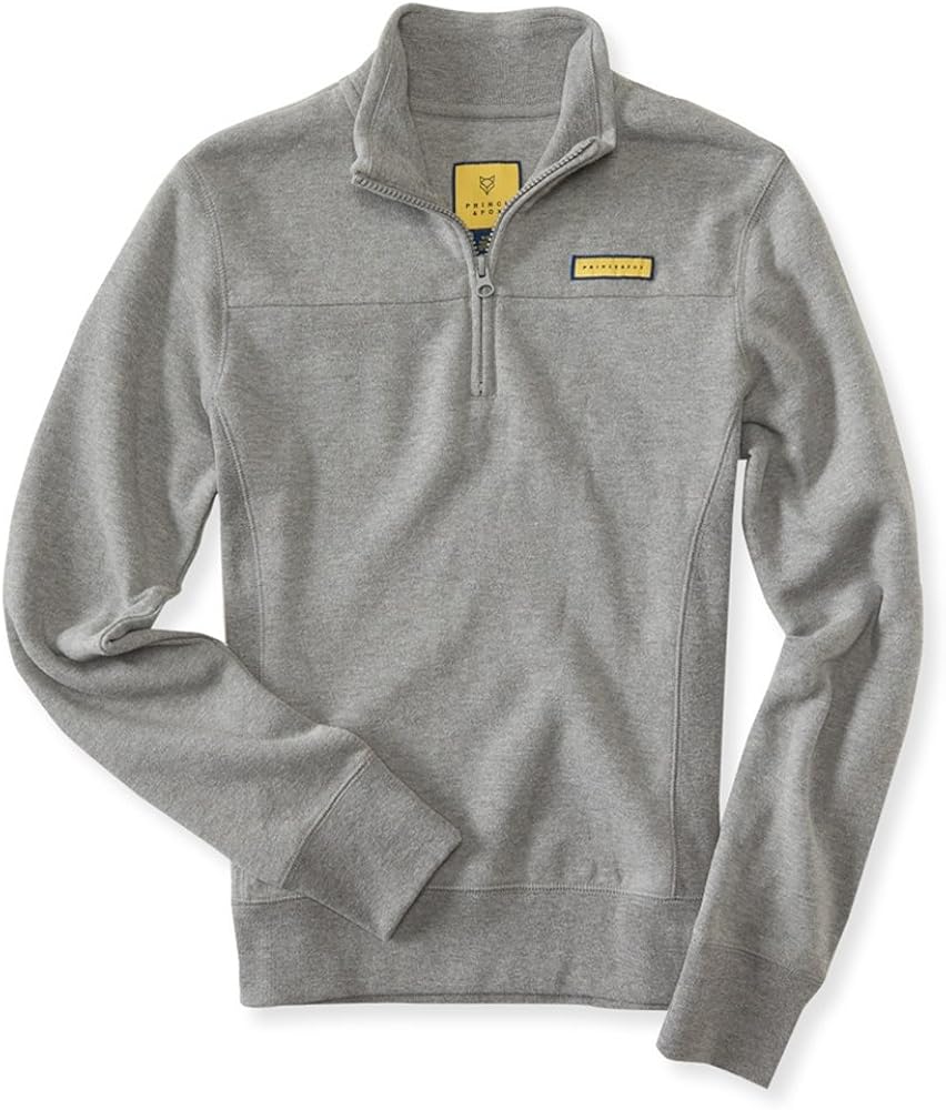 AEROPOSTALE Womens Fleece 1/4 Sweatshirt, Grey, X-Small