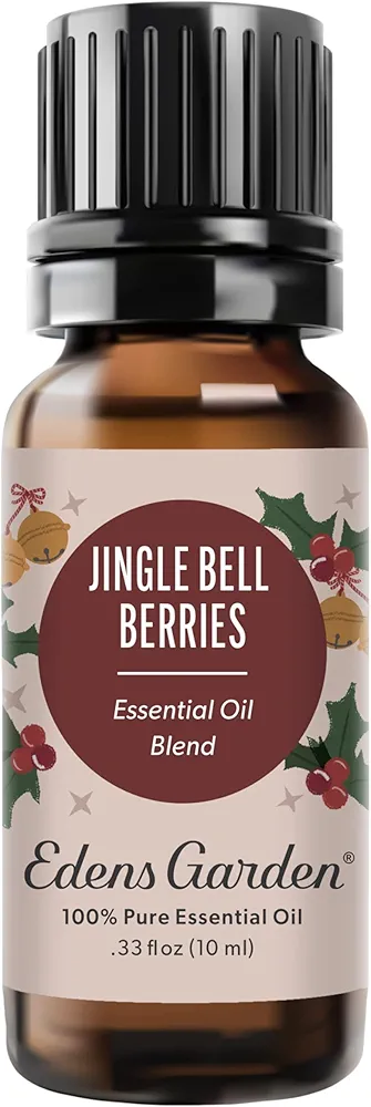 Edens Garden Jingle Bell Berries Limited Edition Holiday Essential Oil Synergy Blend, 100% Pure Therapeutic Grade (Undiluted Natural/Homeopathic Aromatherapy Scented Essential Oil Blends) 10 ml