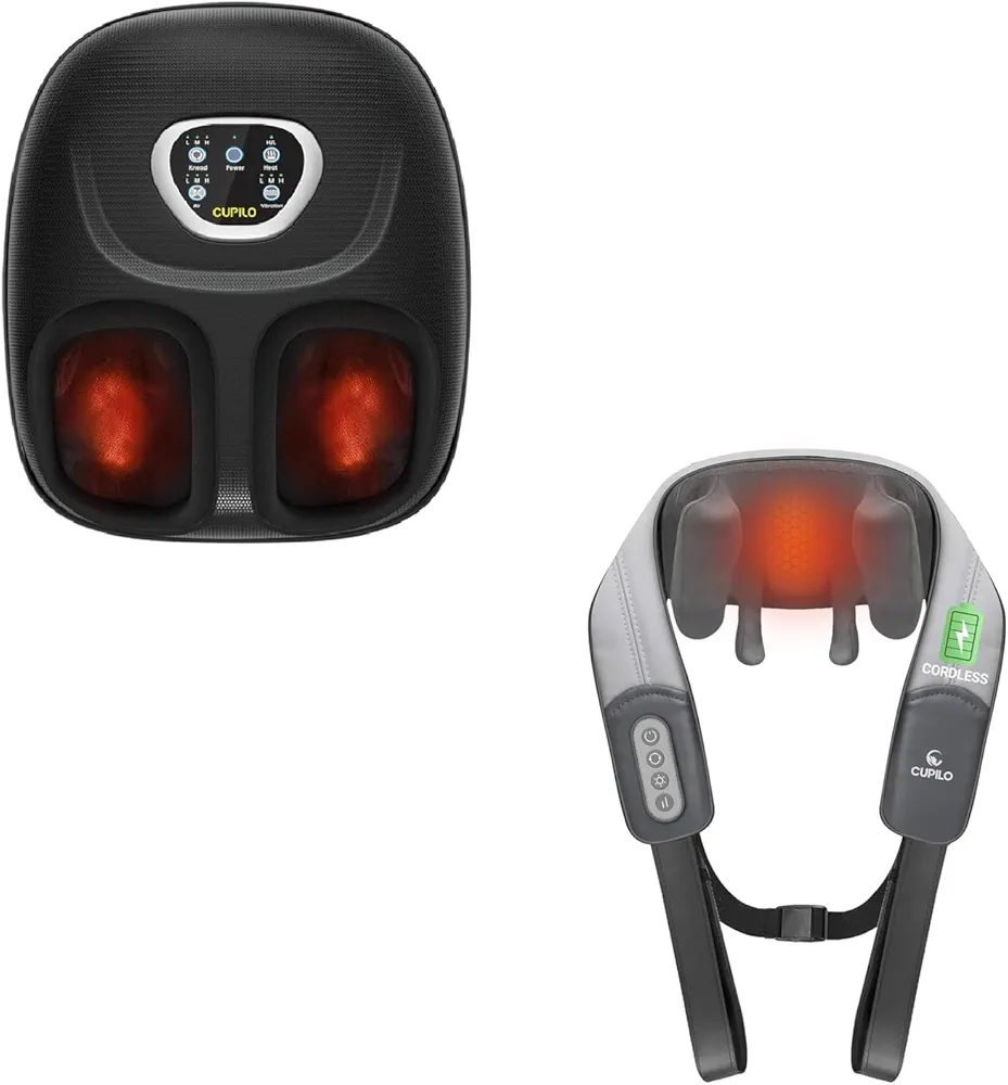 Foot Massager with Heat, Shiatsu Neck and Shoulder Massager