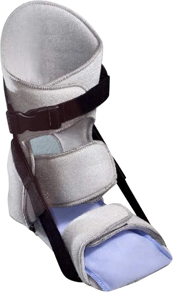 Brownmed - Nice Stretch Original with Polar Ice - Foot Brace for Plantar Fasciitis, Achilles Tendonitis & Plantar Flexion Contractures - Night Splint Boot - Large