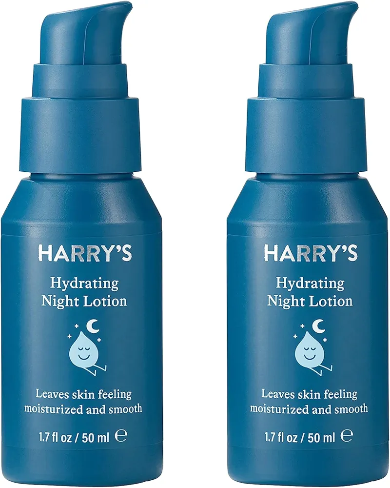 Harry's Hydrating Night Lotion | Lightweight and Moisturizing | 1.7 Fl Oz, 2 Pack