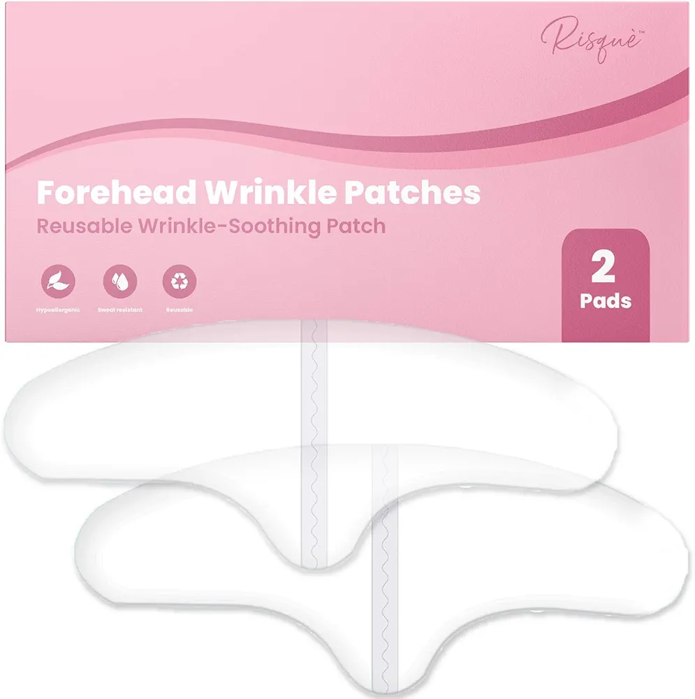 Reusable Forehead Wrinkle Patches | Forehead Wrinkles Treatment | Patches For Wrinkles | Non Invasive Reusable Wrinkle Smoothers | Works Great with an Eye Wrinkle Patches Kit and Face Tape | 2 Patches