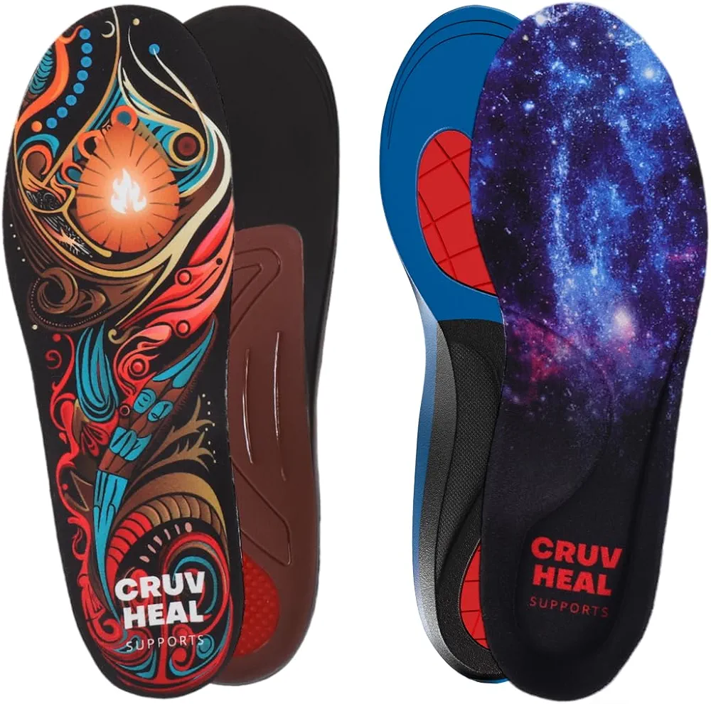 Cruvheal Balance Improvement and Plantar Fasciitis Insoles