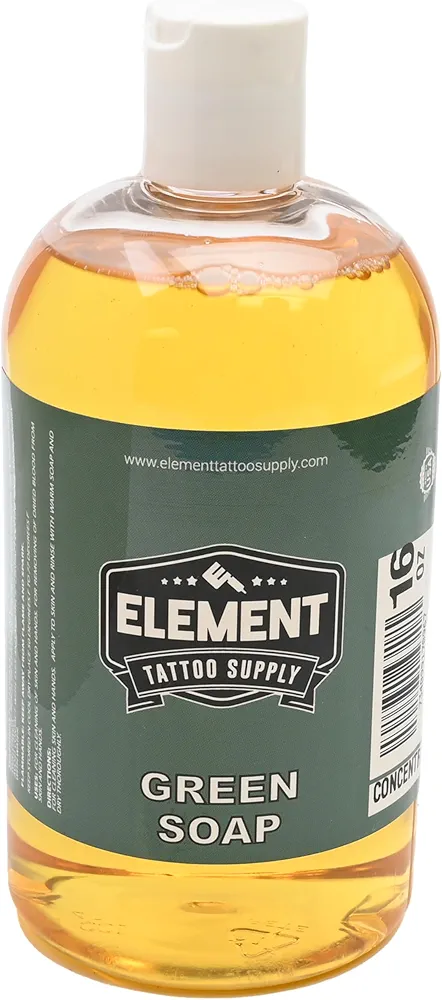 Tattoo Green Soap Disinfectants Medical Tattoo Supplies - Concentrate (16 oz)