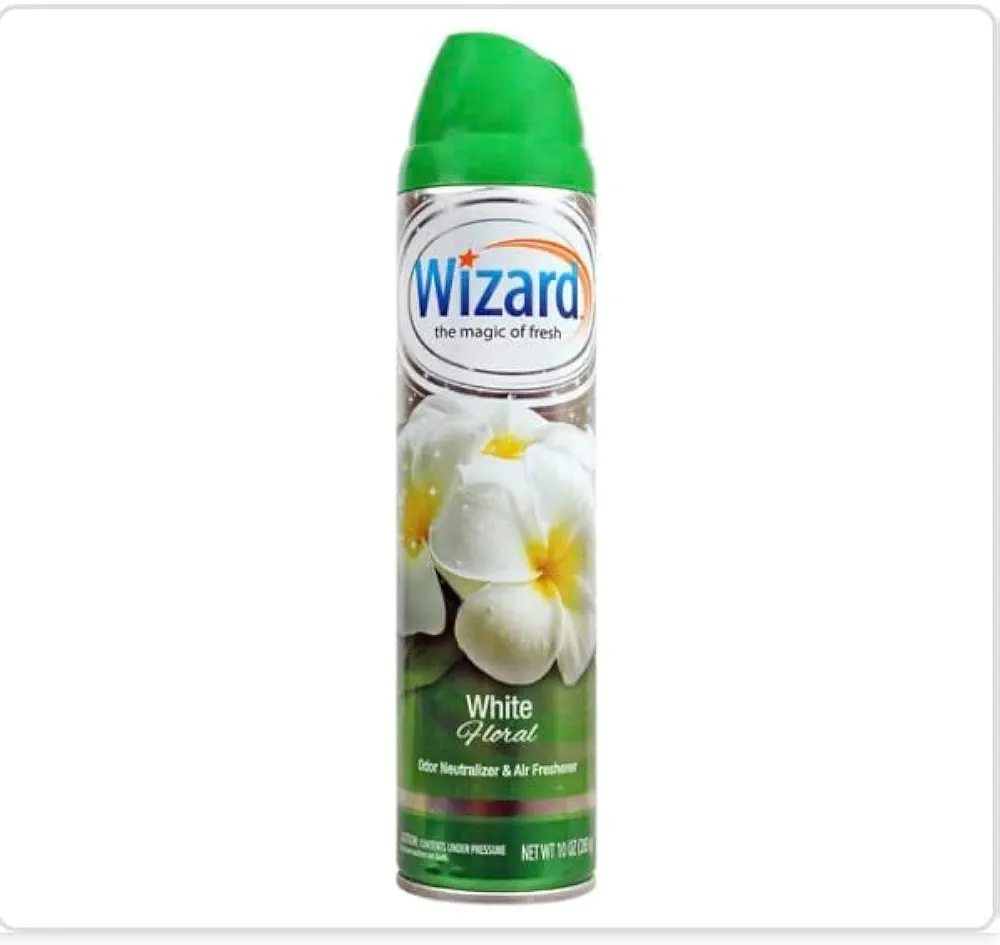 Wizard The Magic of Fresh | Odor Neutralizer & Air Freshener - 10 Oz. White Floral (Pack of 3) (Packaging May Vary)