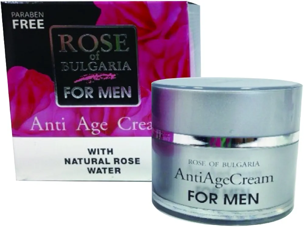 Anti-age Cream for Men Rose of Bulgaria BIOPEPTIDE-CL, Bulgarian Rose Water by Rose of Bulgaria