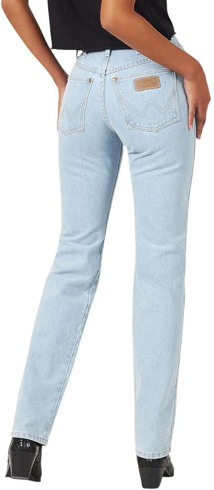 Wrangler Womens Cowboy Cut High Rise Slim Fit Tapered Leg Jeans