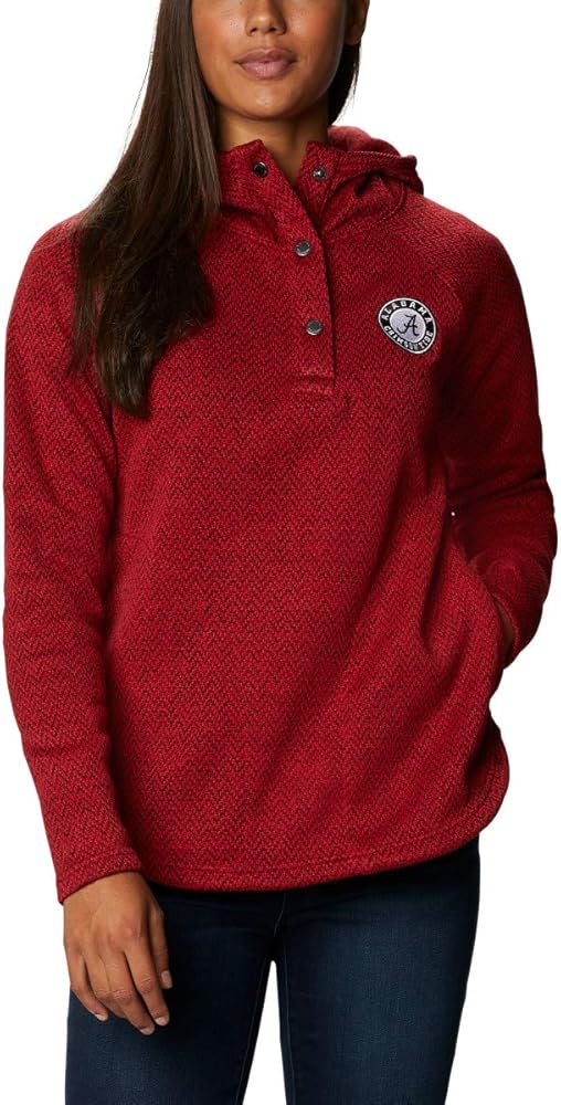 Columbia Women's Collegiate Darling Days Pullover Hoodie, Ala - Red Velvet, Small