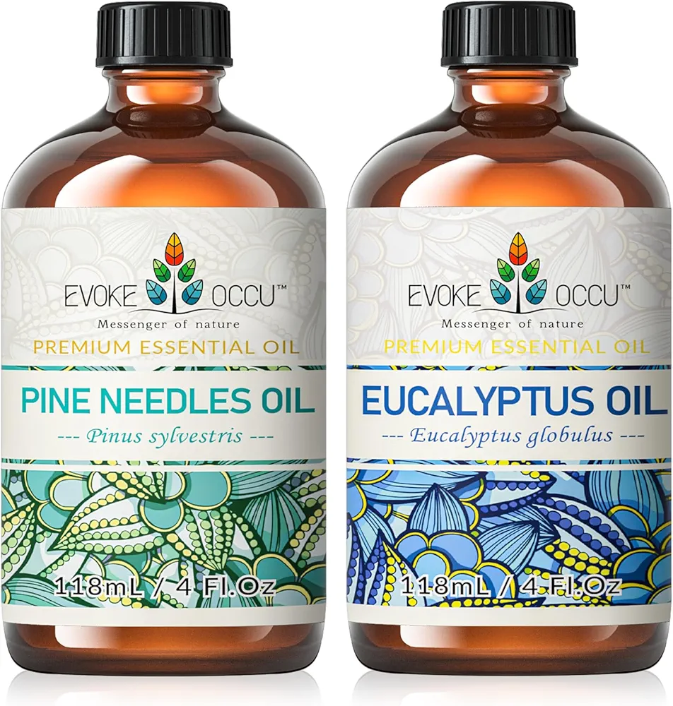 EVOKE OCCU Pine Needle Essential Oil and Eucalyptus Essential Oil - 4 Fl Oz