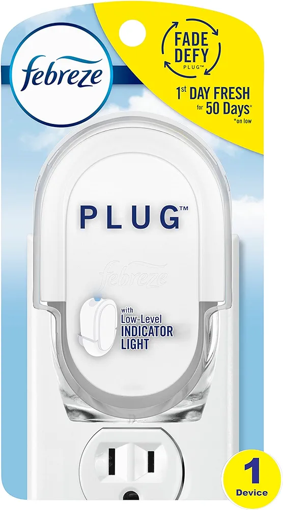 Febreze Plug In Air Freshener Scented Oil Warmer, 1 Count (Pack of 4) (Oil Not Included)