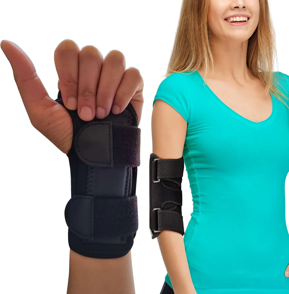 ARMSTRONG AMERICA Wrist Brace For Carpal Tunnel Left Hand Small + Elbow Brace Small