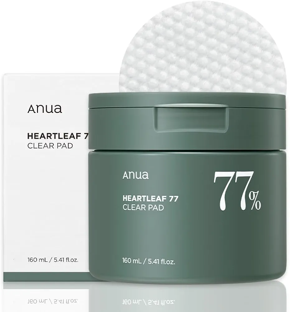 ANUA Heartleaf 77 Toner Pad 70 Sheets, PHA Dead Skin Care Low pH Daily Toner Pad exfoliating