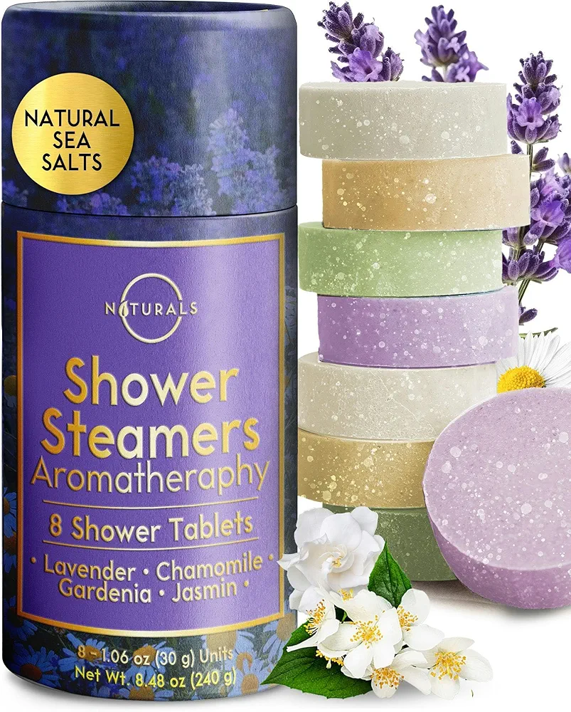 8-Pcs Shower Steamers Aromatherapy - Birthday Gifts for Women - Shower Bombs Aromatherapy, Eucalyptus Shower Steamer Relaxation Spa Gifts Shower Bomb - Self Care Unique Gifts for Women and Men