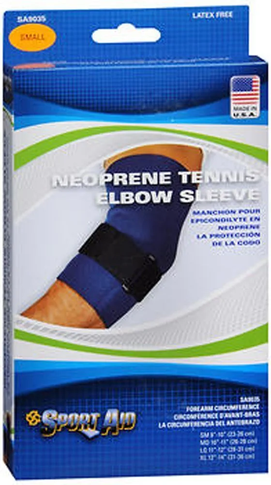 Elbow Brace, Neoprene Support, Blue, Large - 1 ea