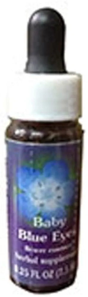 Baby Blue Eyes Dropper, 0.25 oz by Flower Essence Services (Pack of 5)