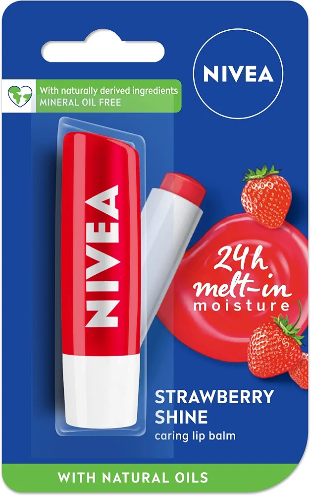 Nivea Lip Care Fruity Shine Strawberry, 4.8g