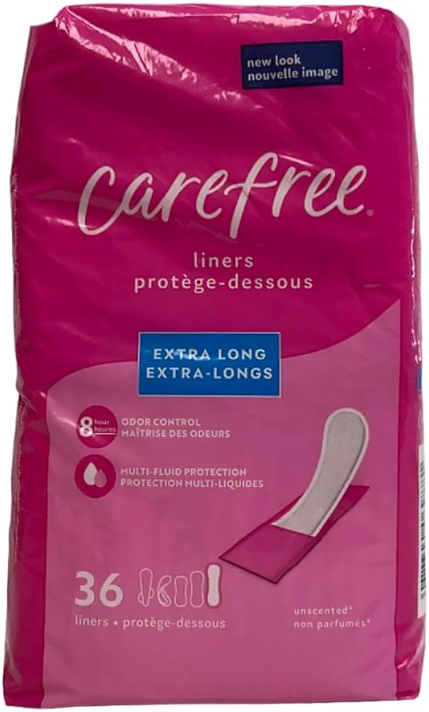 Carefree Acti-Fresh Extra Long 36 Count Liner to Go (3 Pack)