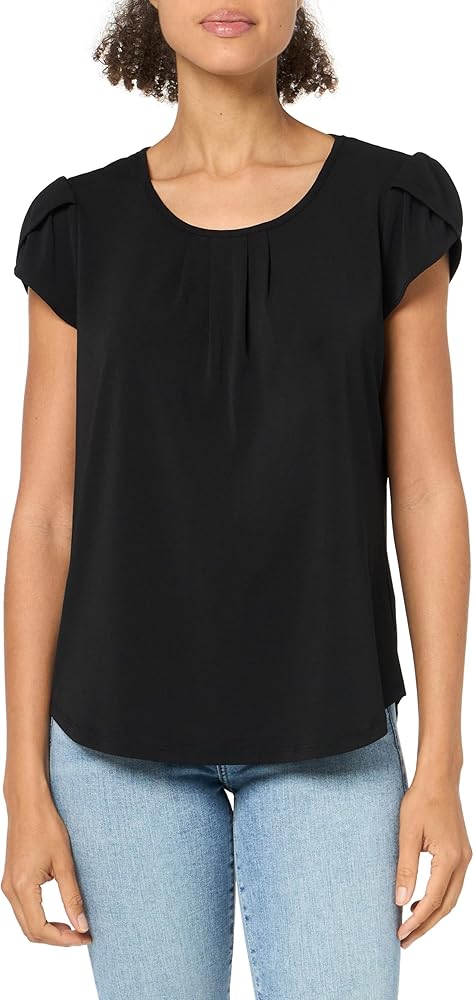 Adrianna Papell Women's Tulip Sleeve Knit Top