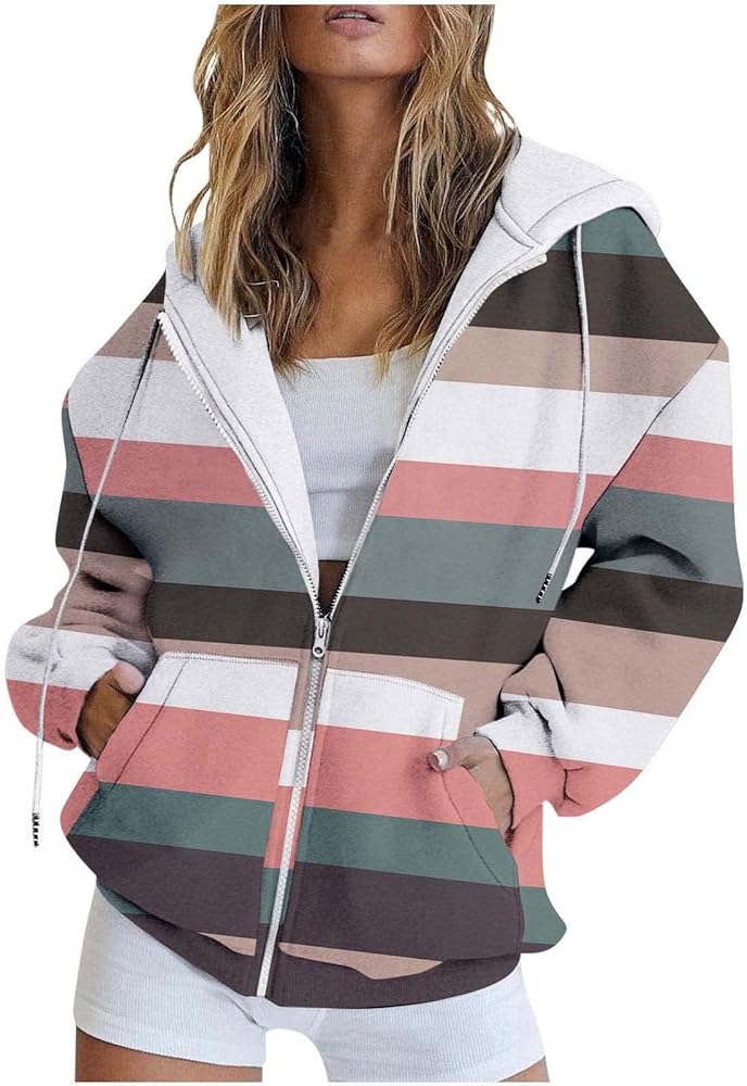 Womens Zip Up Hoodies Cozy Coats For Women Plus Size Winter Jackets For Women Fall Outfits For Women 2023