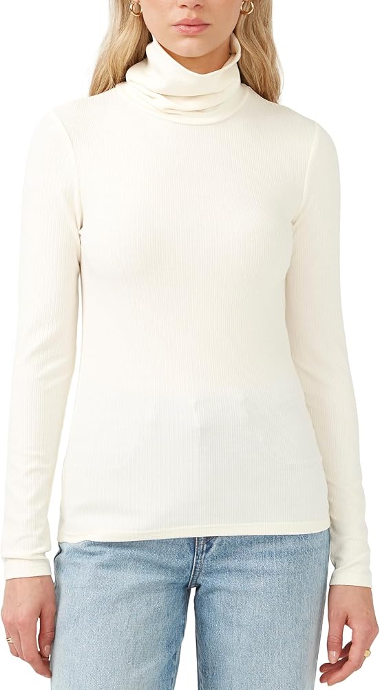 Buffalo David Bitton Women's Mavra Ls Ribbed Turtleneck