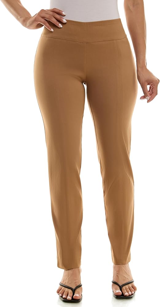 Zac & Rachel Women's Millennium Fabric - Slim Leg Pull-On Pant