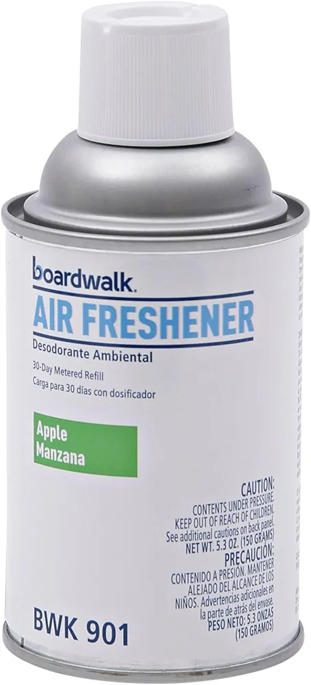 BOARDWALK 901 Metered Air Freshener Refill, Apple Harvest, 5.3 oz Aerosol, 12/Carton