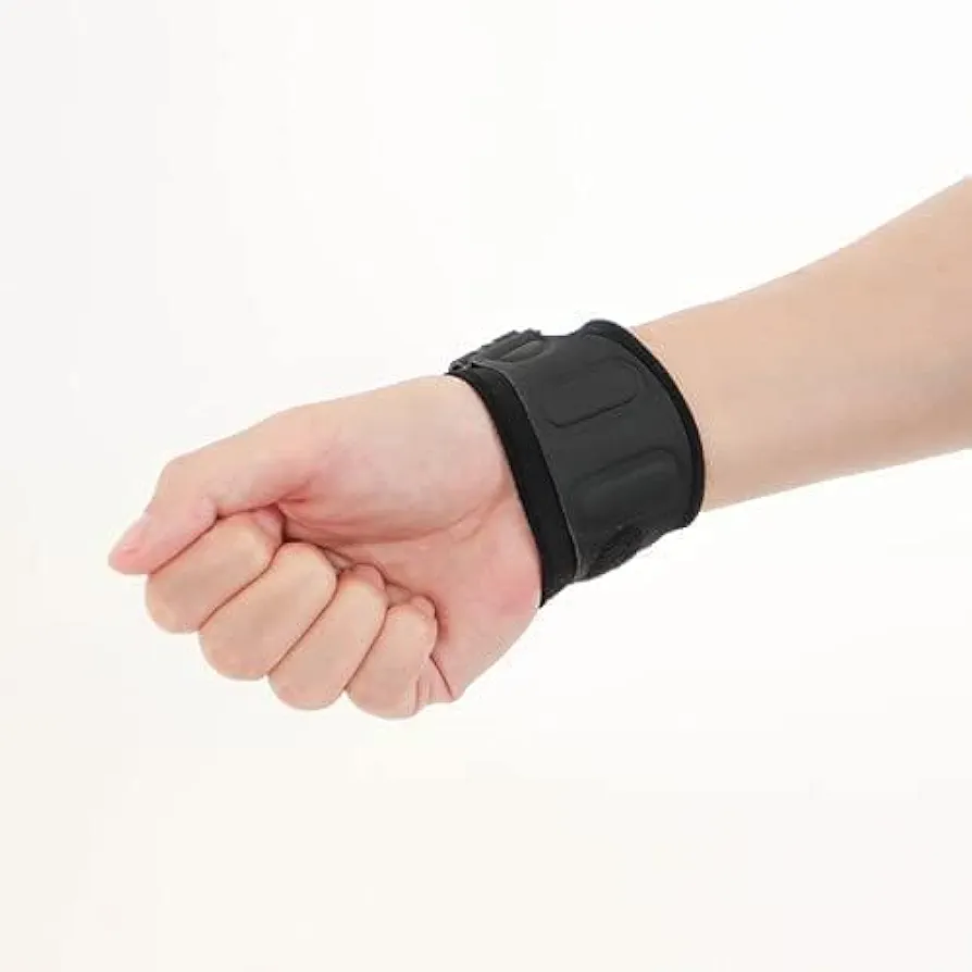 Aider Daily Grip Wrist Brace for Carpal Tunnel. Support for 1st 2nd 3rd fingers numbness and wrist pain, strain, Arthritis, Daily Life and Sports Activities, Tennis, Golf and Long computer work, working, driving, carrying items, etc. Developed by Physical Therapist - Free Size (Black) 1 Count