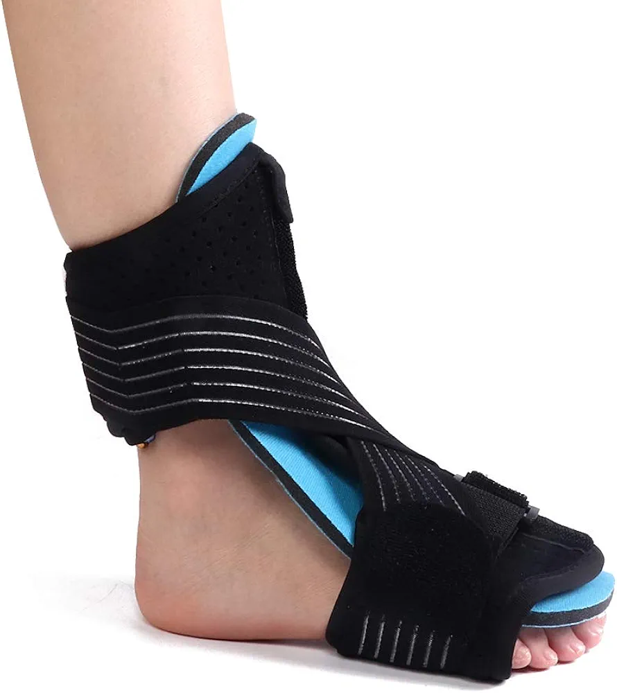 Ankle Brace, Unisex Ankle Support Night Splint Adjustable Ankle Brace Breathable Foot Drop Orthotic Brace Plantar Fasciitis Traction Strap for Women and Men