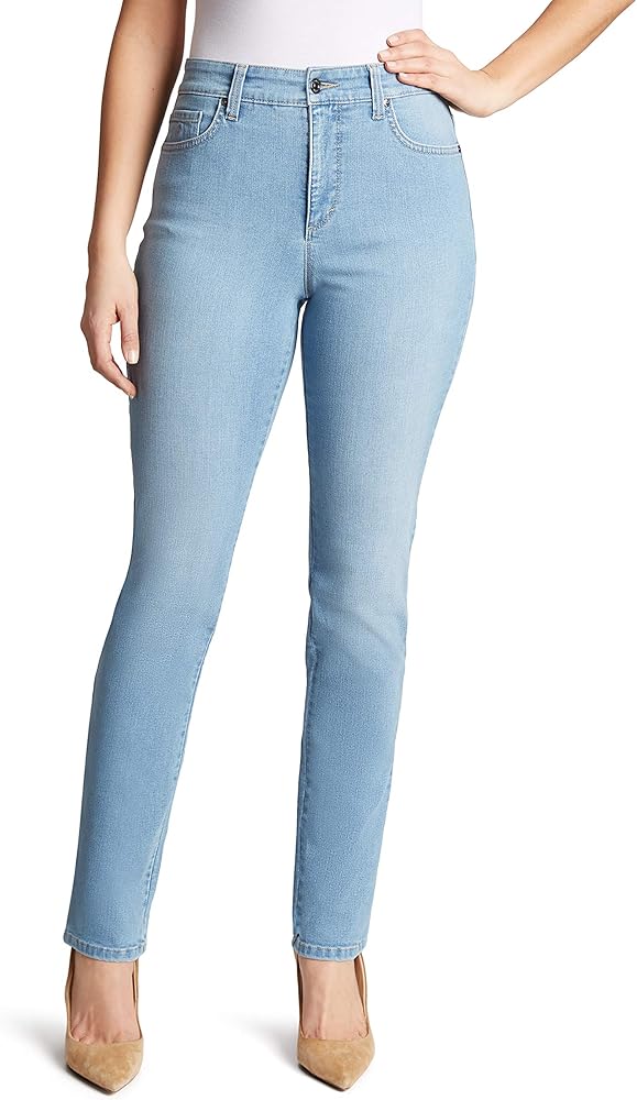 Gloria Vanderbilt Womens Amanda Classic High Rise Tapered Jean Petite