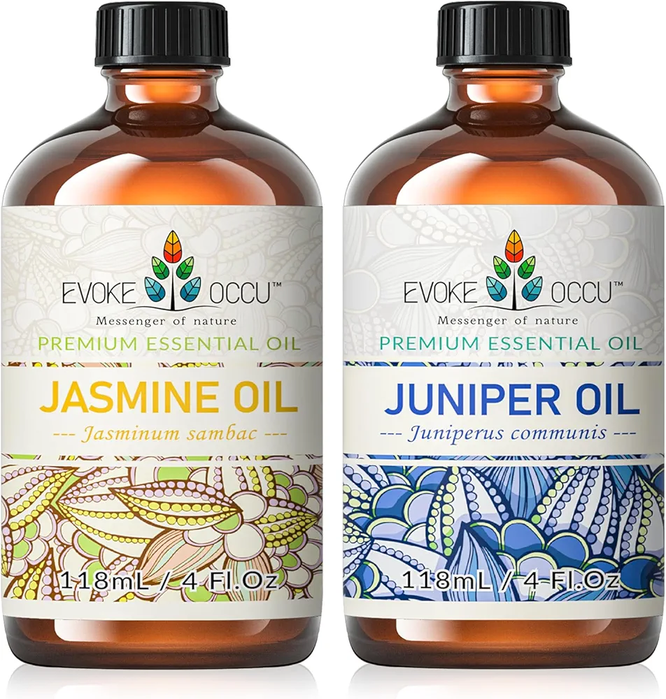 EVOKE OCCU Jasmine Essential Oil and Juniper Essential Oil - 4 Fl Oz