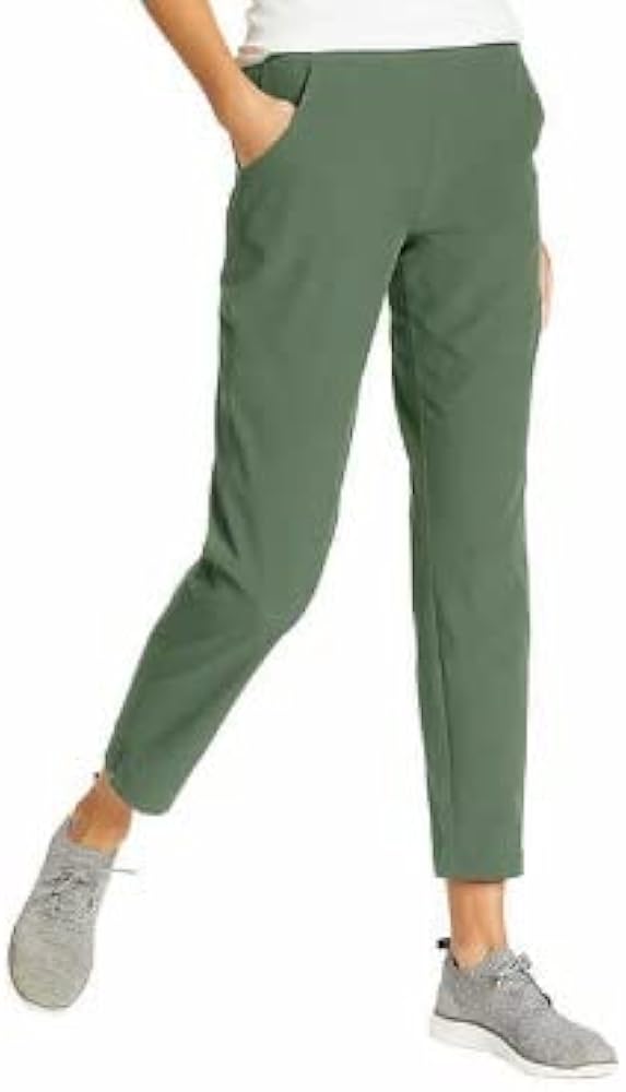 Eddie Bauer Women's Traveler Ankle Pants | Green, X-Large