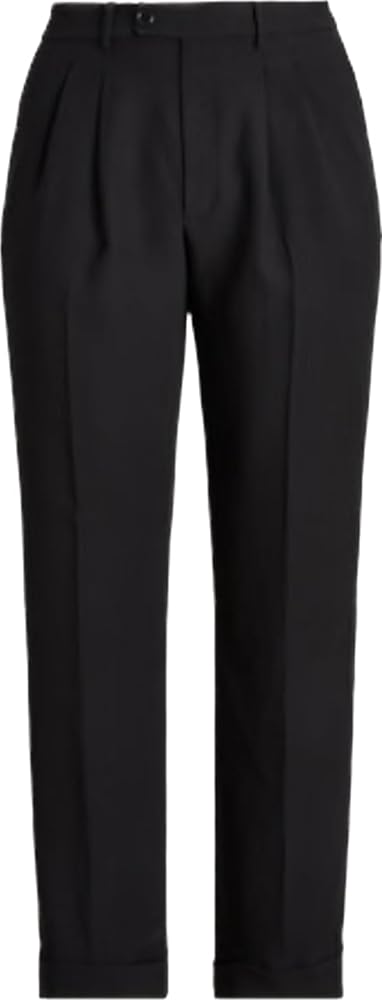 Lauren Ralph Lauren Pleated Sable Crepe Trouser 20W Black