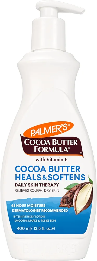 Palmer's Cocoa Butter Formula Daily Skin Therapy Cocoa Butter Body Lotion for Dry Skin, Hand & Body Moisturizer, Pump Bottle, 13.5 Oz (Pack of 1)