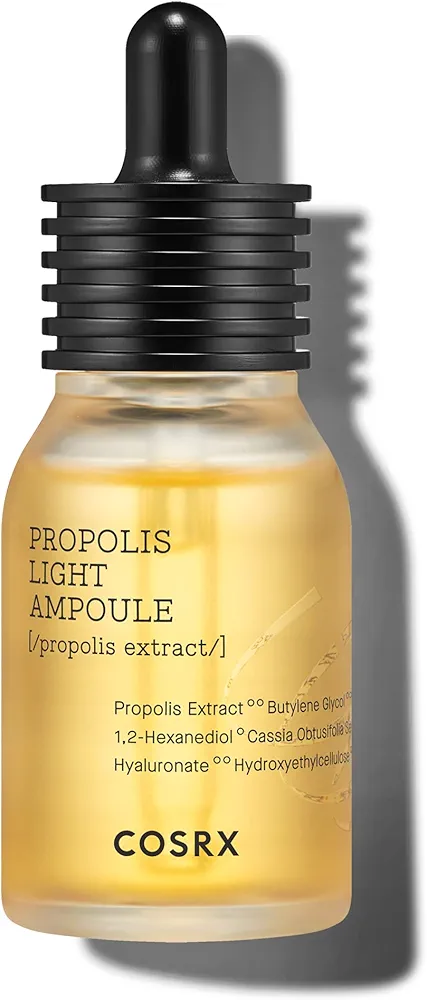 COSRX Propolis Ampoule, Glow Boosting Serum for Face with 73.5% Propolis Extract, 1.01fl.oz/30ml, Hydrating Essence for Sensitive Skin, Fine Lines, Uneven Skintone, Korean Skincare