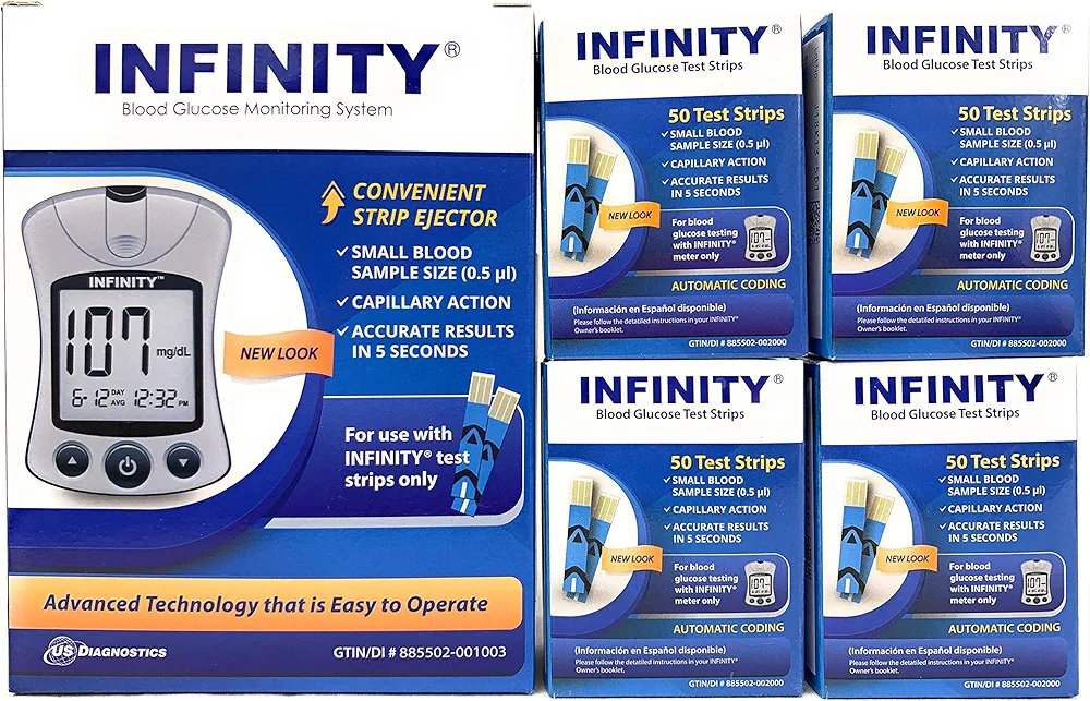 Free Infinity Meter w/Purchase of 200 Test Strips (4 Boxes of 50 Ct= 200 Ct Total)