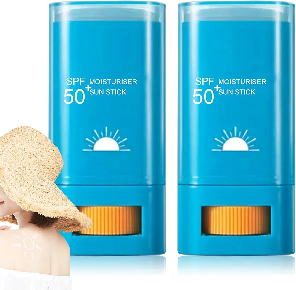 2 Pcs Sunscreen Stick SPF 50+,Face Sunscreen for All Skin Types