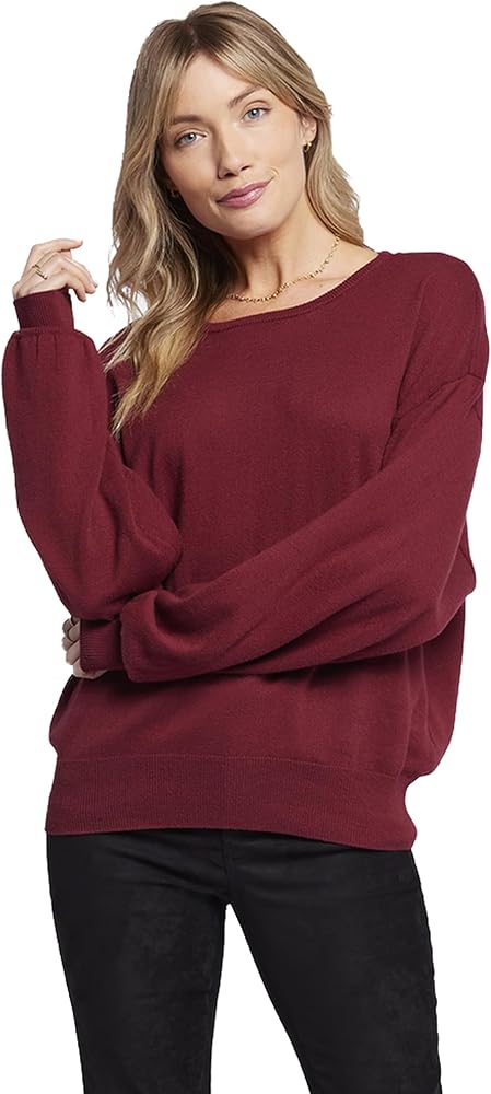 NYDJ Women's Dolman Sleeve Boat Neck Sweater